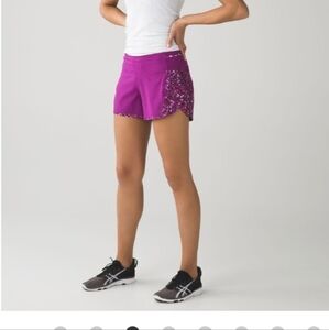 Lululemon Real Quick Short /regal Plum Size 8